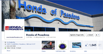 Like Our Facebook Page Honda Of Pasadena Blog